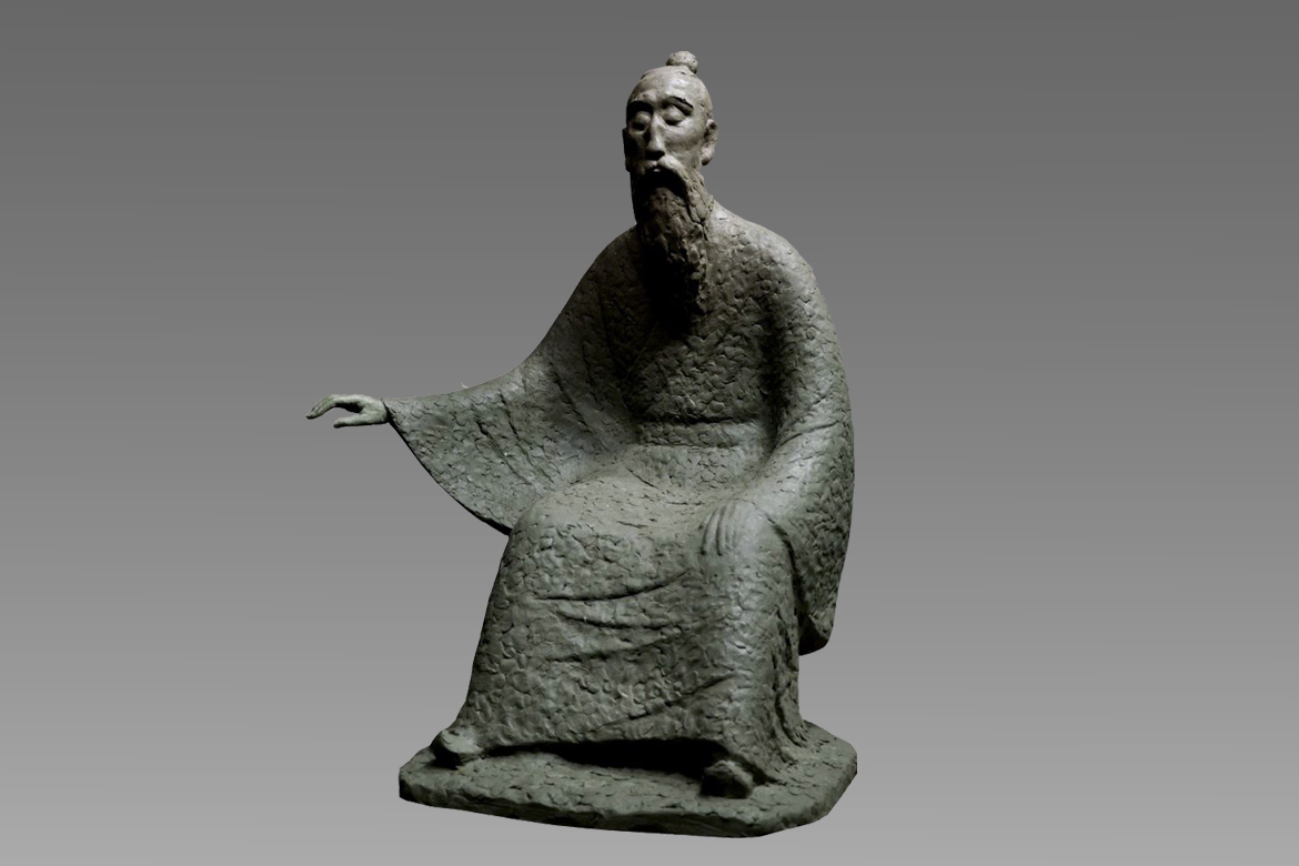 山東名仕扁鵲中國古代人物鑄銅雕塑
