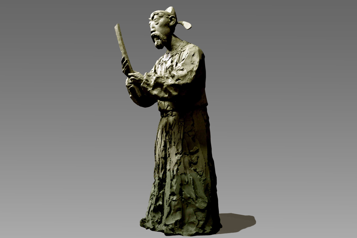 古代名人房玄齡鑄銅人物雕塑