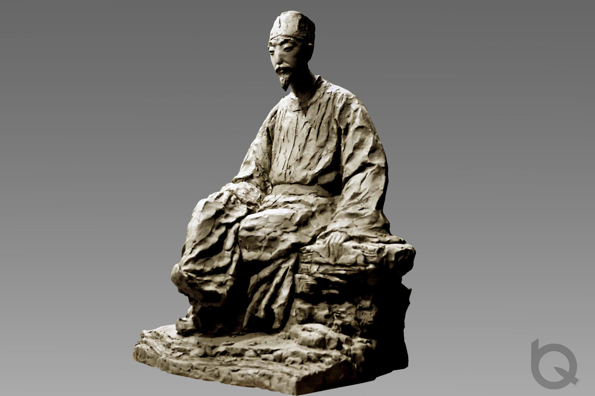 歐陽修坐姿藝術雕塑欣賞