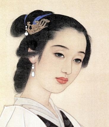 李清照玻璃鋼古代人物雕塑對比照片
