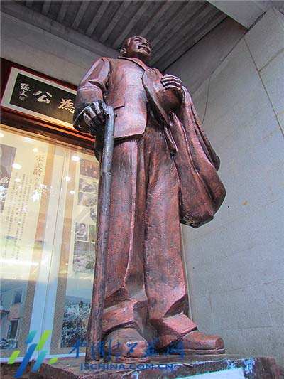 孫中山鑄銅偉人雕塑室內