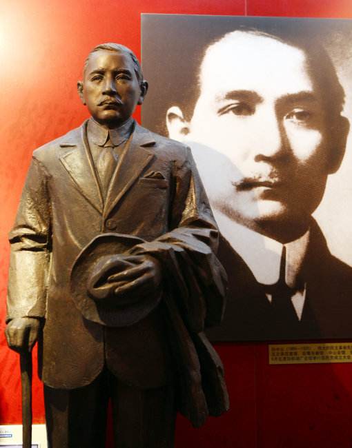 室內孫中山鑄銅偉人雕塑
