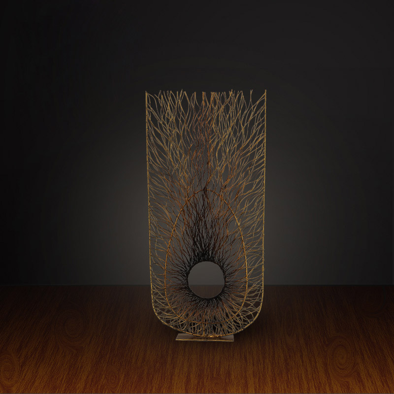 仿銅孔雀開屏現代鐵藝雕塑工藝品