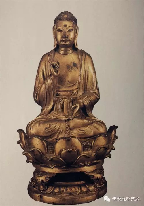 半跏趺坐雕塑坐姿佛像圖片