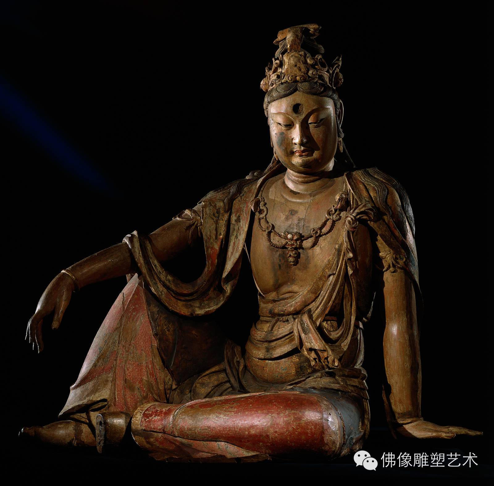 自在坐雕塑坐姿佛像圖片