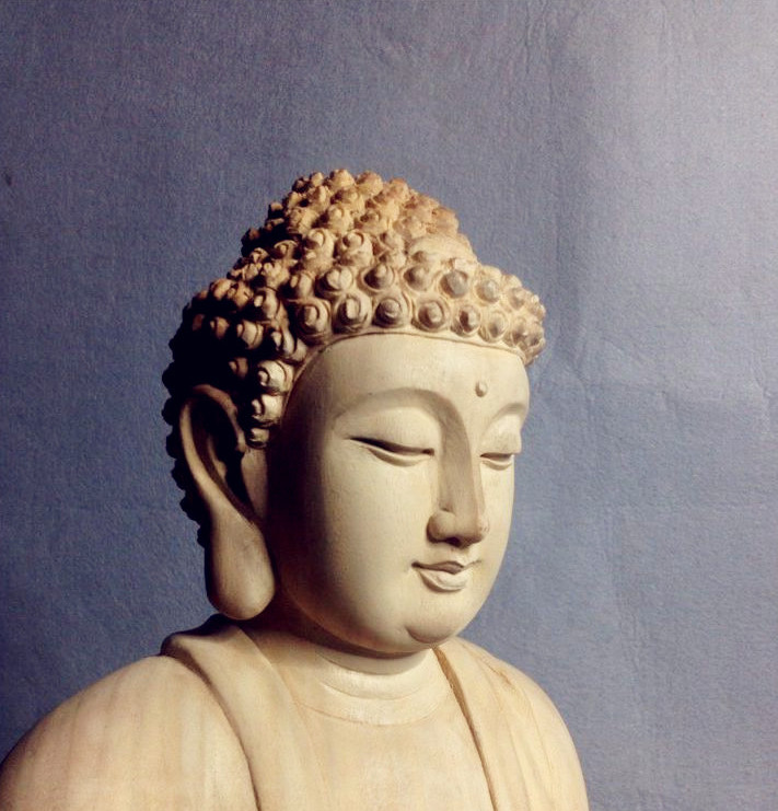 釋迦摩尼木雕刻佛像圖片