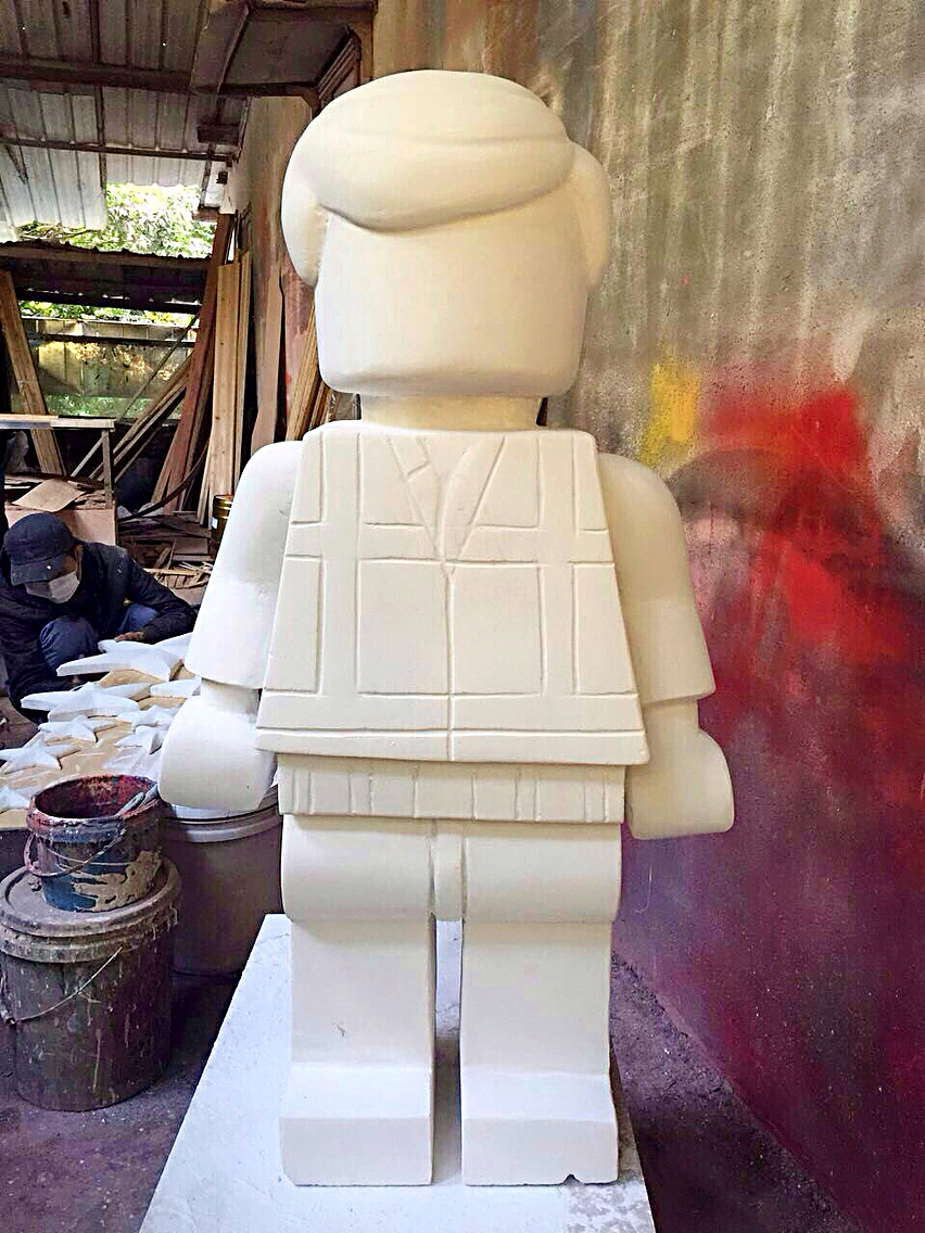 玻璃鋼樂高雕塑石膏模具