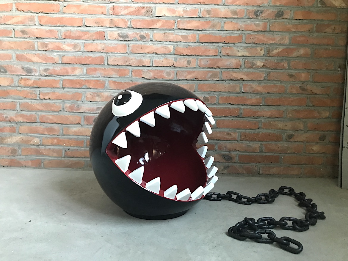 貓窩玻璃鋼鯊魚雕塑