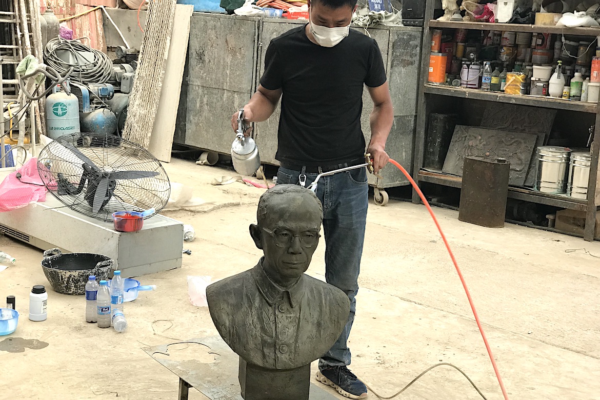 人像雕塑制作過程